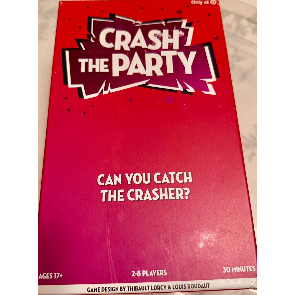 Moose‎ Games Crash The Party Board Game Kids OS Red Excellent Social Deduction